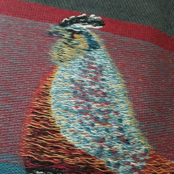 Rooster Embroidered Pillow Cover - Multicolor - Picture 9 of 13